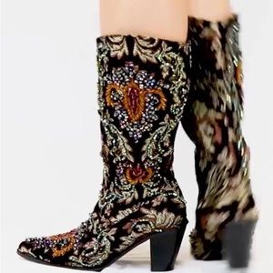 Black/Rust HH boot knee high